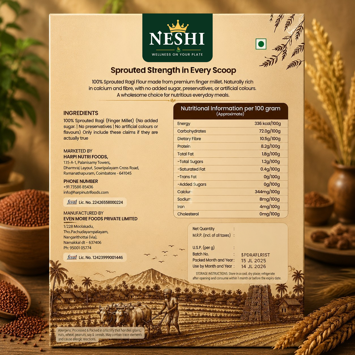 Sprouted Ragi Flour