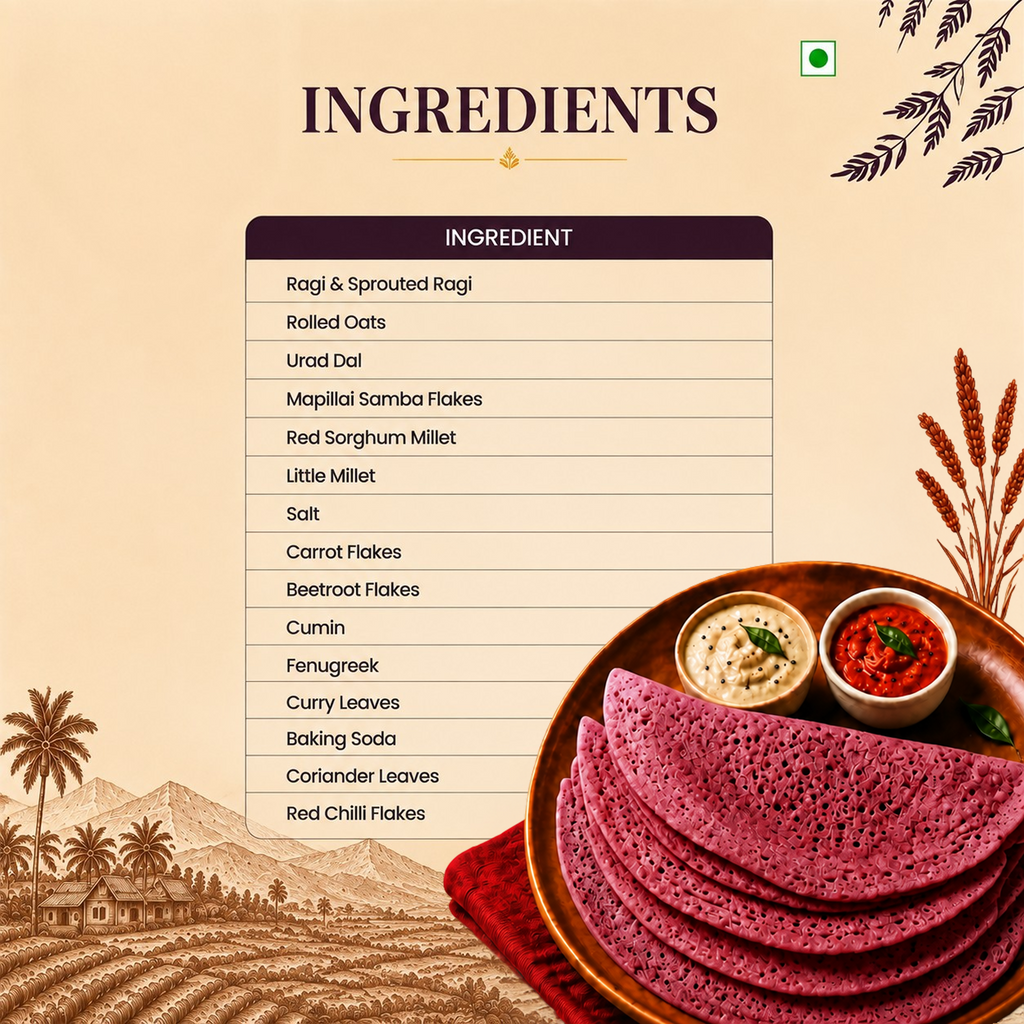 Millet Beetroot Dosa Mix