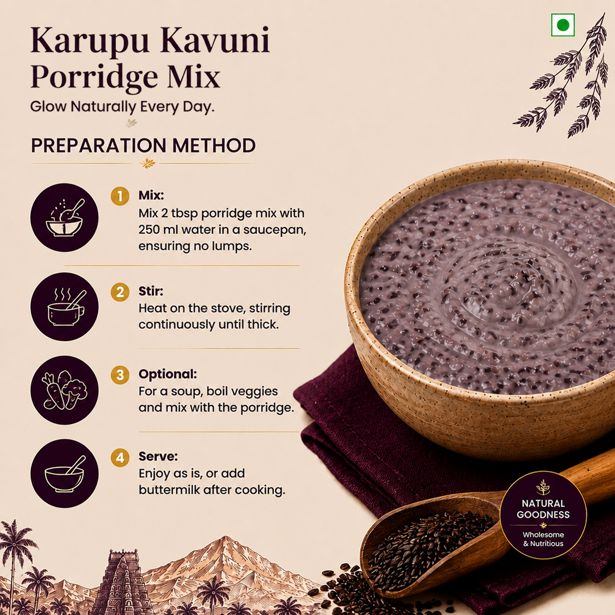 Karuppu Kavuni Porridge Mix
