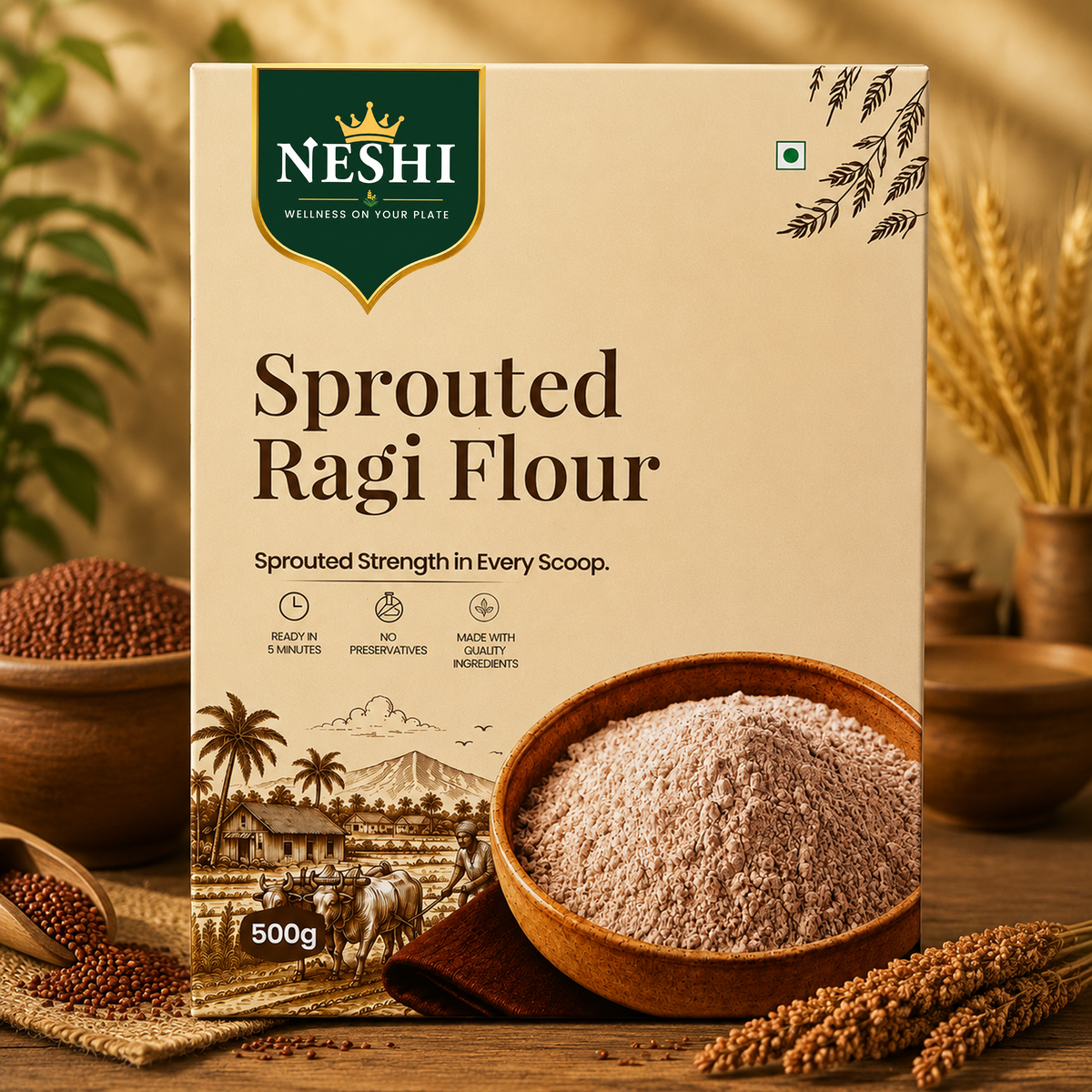 Sprouted Ragi Flour