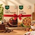 Cocoa Millet Pancake +Fruit Granola