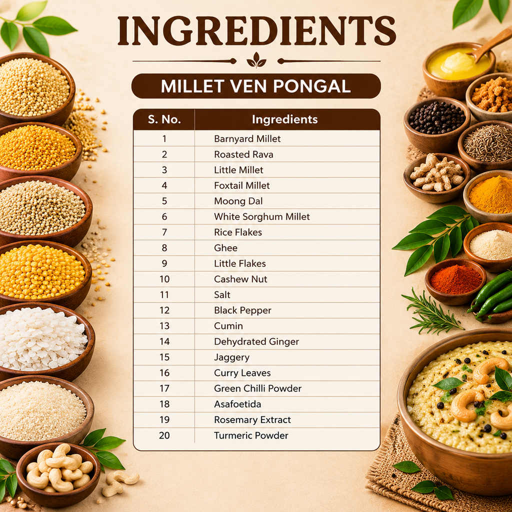 Sample Millet ven Pongal