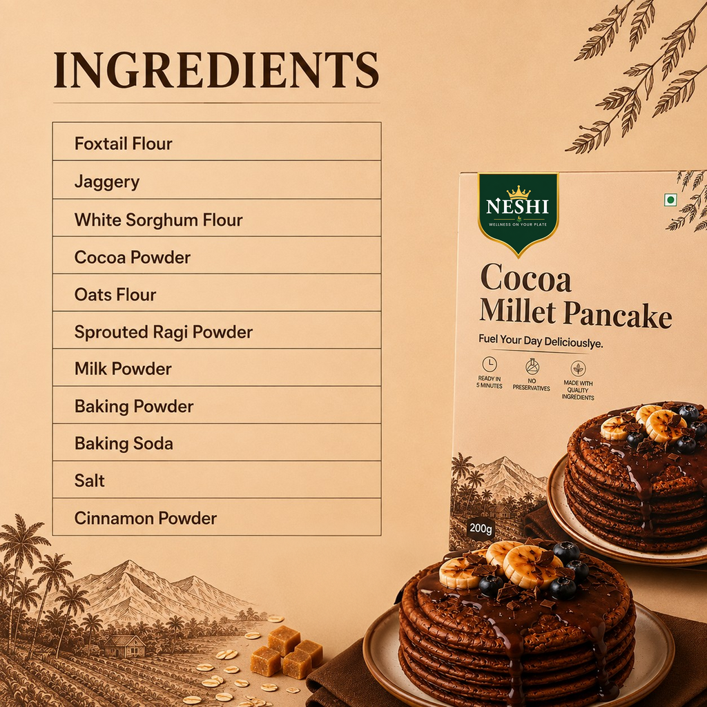Cocoa Millet Pancake