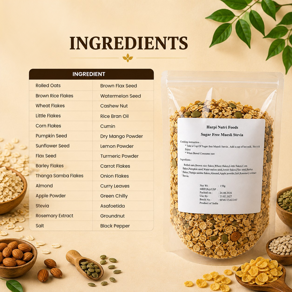 Sample Sugarfree stevia museli