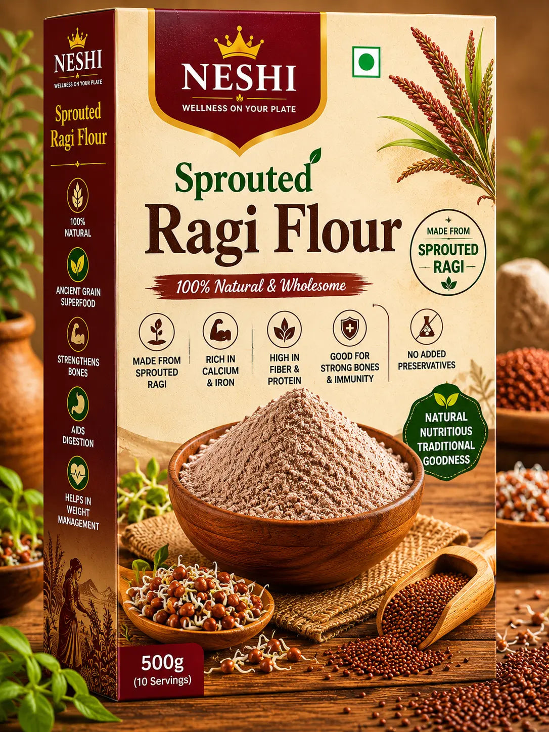 Sprouted Ragi Flour